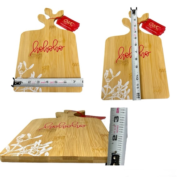 CWC Christmas Bamboo Serving Board Ho Ho Ho - Picture 11 of 12